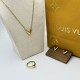 LV Jewelry Necklace: $20–$25 with box; $17–$22 without box