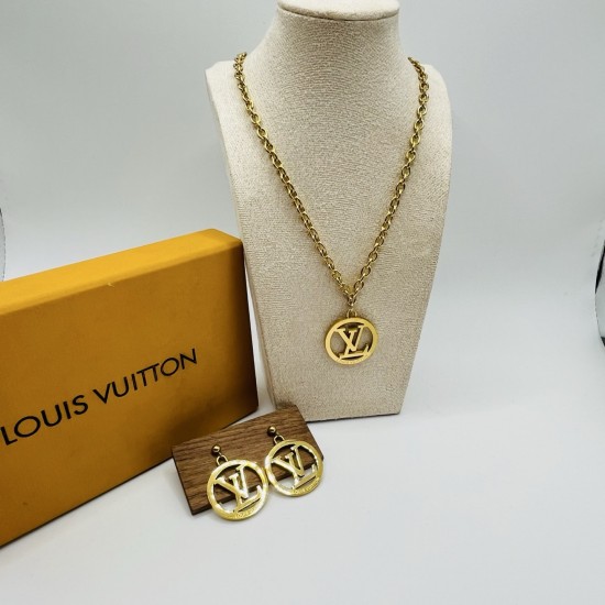 LV Jewelry Necklace: $20–$25 with box; $17–$22 without box