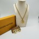 LV Jewelry Necklace: $20–$25 with box; $17–$22 without box