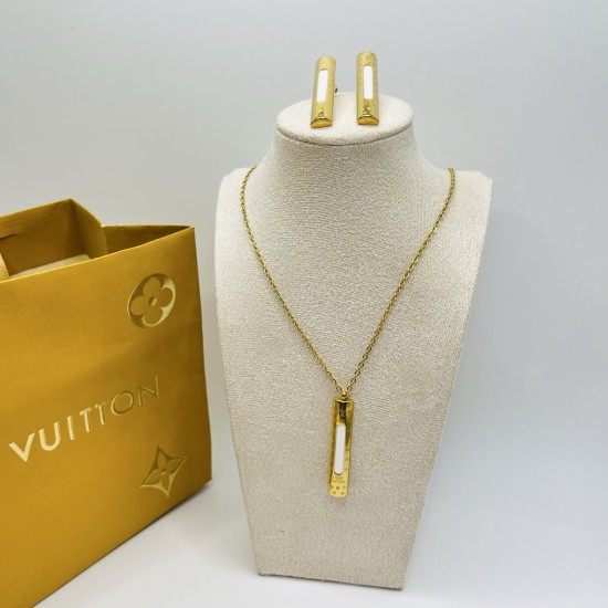 LV Jewelry Necklace: $20–$25 with box; $17–$22 without box