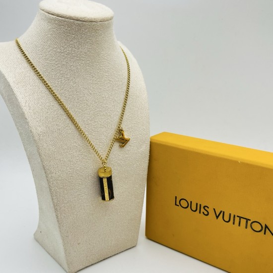 LV Jewelry Necklace: $20–$25 with box; $17–$22 without box