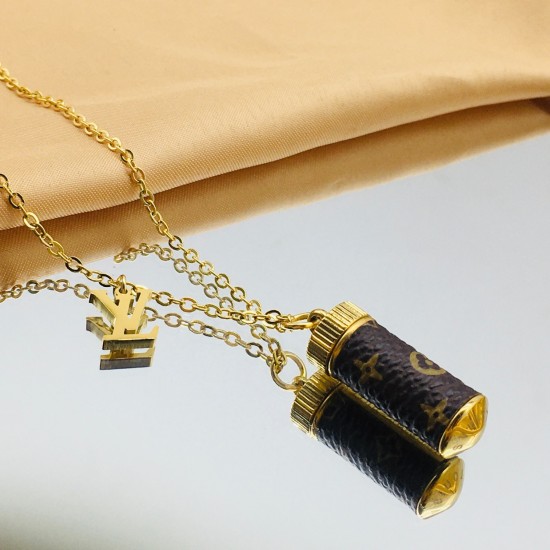 LV Jewelry Necklace: $20–$25 with box; $17–$22 without box