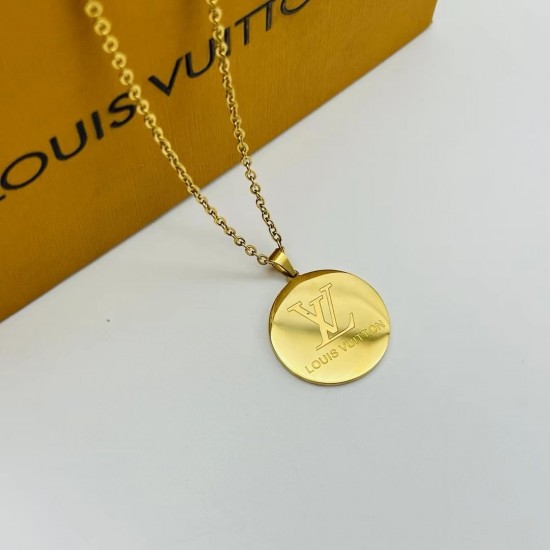 LV Jewelry Necklace: $20–$25 with box; $17–$22 without box