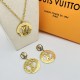 LV Jewelry Necklace: $20–$25 with box; $17–$22 without box