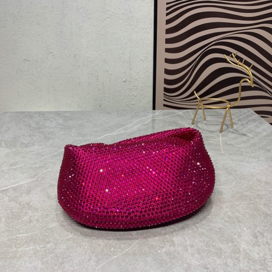 Matching box, Jodie mini knotted diamond bag - 7 colors shipped!
Bling bling~~'s sweet and spicy, thumping 