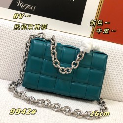 2020 fall and winter newest single product padded cassette chain pillow bag sunny orange 