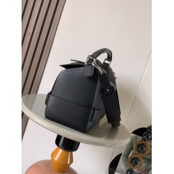 1180 Original Large Glossy Cowhide Puzzle Biker HandbagPuzzle with distinctive geometric lines outlining the rectangular shapeThis large version is made of glossy cowhide leather with biker detailsShoulder or hand carryCrossbody or hand carryRemovable and