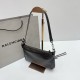 Waxed Black Small Balenciag New Horizontal Handle Camera Biker Bag The increasingly popular Parisian biker bag is finally new! The traditional biker bag has been improved to maintain the classic biker elements, full of rock and roll atmosphere, bold and a