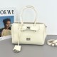 360 mini mini series Bel Air white smooth cowhide leather mini handbag decorated with old silver metal with removable leather keychain two buckle ring turn lock closure with front buckle strap can be free to switch the style on the body cool spicy full bi
