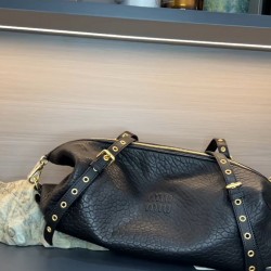 The actual Miu 25ss show biker bag