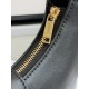 360 AVA moon bag black calf leather lining anti-brushed cowhide hardware using pairs of zp real thick gold plating technology crescent moon bag type with triumphal arch large gold buckle embellishment simple hundred with a sense of high class pull full te