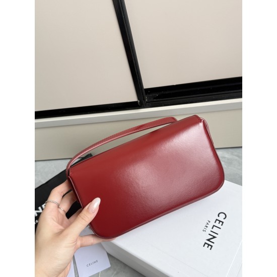 360 Triumph armpit bag red classic style versatile king hardware using pairs of zp real thick gold plating technology head layer calf leather shaping while maintaining the feel with the picture package size 2051154cm