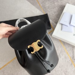 420 Arc de Triomphe backpack black stars interpretation of the new BONNIE small shoulders backpack charm super small and cute body exquisite and practical iconic for the Arc de Triomphe logo add a sense of high class bag with a full set of packaging size 