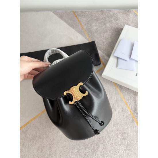 420 Arc de Triomphe backpack black stars interpretation of the new BONNIE small shoulders backpack charm super small and cute body exquisite and practical iconic for the Arc de Triomphe logo add a sense of high class bag with a full set of packaging size 