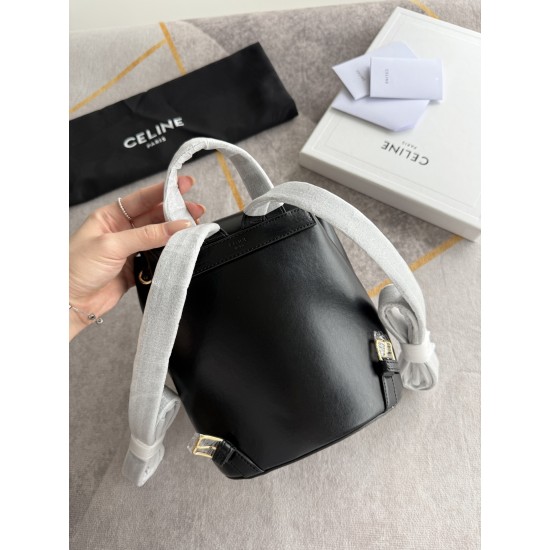 420 Arc de Triomphe backpack black stars interpretation of the new BONNIE small shoulders backpack charm super small and cute body exquisite and practical iconic for the Arc de Triomphe logo add a sense of high class bag with a full set of packaging size 