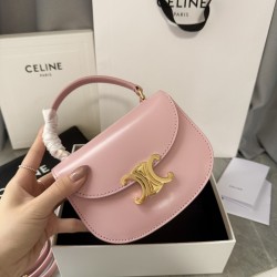 380 Arc de Triomphe Tote Saddle Bag Pink Mini Tote Hardware using pairs of zp real thick gold plating technology customized pairs of version cowhide leather playful and cute mini small bag with box packaging size 1551155cm