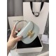 380 Arc de Triomphe Tote Saddle Bag Ice Blue Mini Tote Bag Hardware is made of pairs of zp real thick gold plating technology customized pairs of version cowhide leather playful and cute mini small bag with box packaging size 1551155cm