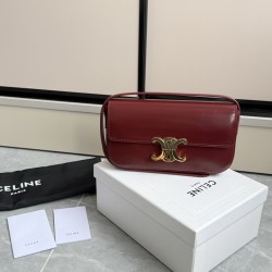 360 Triumph Armpit Bag Burgundy Classic Style Versatile King Hardware using pairs of zp real thick gold plating technology head layer calf leather shaping while maintaining the feel with the picture package size 2051154cm