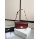 360 Triumph Armpit Bag Burgundy Classic Style Versatile King Hardware using pairs of zp real thick gold plating technology head layer calf leather shaping while maintaining the feel with the picture package size 2051154cm
