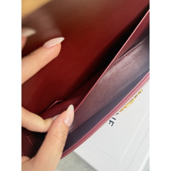 360 Triumph Armpit Bag Burgundy Classic Style Versatile King Hardware using pairs of zp real thick gold plating technology head layer calf leather shaping while maintaining the feel with the picture package size 2051154cm