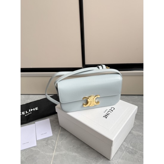 360 Triumph Armpit Bag Blue Classic Style Versatile King Hardware using the pair of zp real thick gold plating technology head layer calfskin leather shaping while maintaining the feel of the package with the picture Size 2051154cm