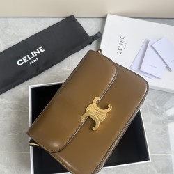 Genuine gold triumphal arch large caramel retro classic models hardware using the pair of zp real thick gold plating technology customized calfskin material texture full of points low-key luxury retro style closed eyes into how can not be wrong choice of 