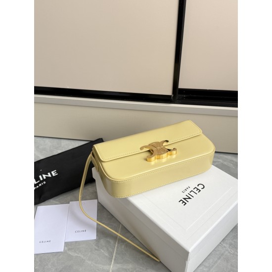 360 Triumph armpit bag yellow classic style versatile king hardware using pairs of zp real thick gold plating technology head calf leather shaping while maintaining the feel with the picture package size 2051154cm