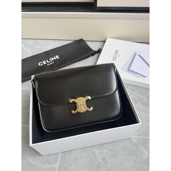 Genuine gold Triumphal Arch large black retro classic models hardware using to zp real thick gold plating technology custom calfskin material texture full of low-key luxury retro style closed eyes into how can not be wrong choice of the whole bag feels ve