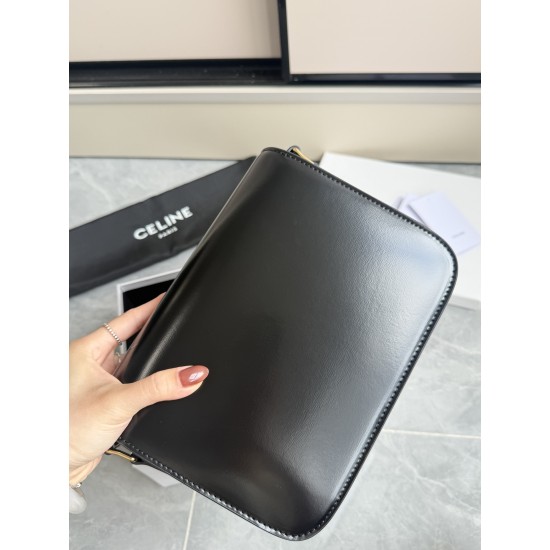 Genuine gold Triumphal Arch large black retro classic models hardware using to zp real thick gold plating technology custom calfskin material texture full of low-key luxury retro style closed eyes into how can not be wrong choice of the whole bag feels ve