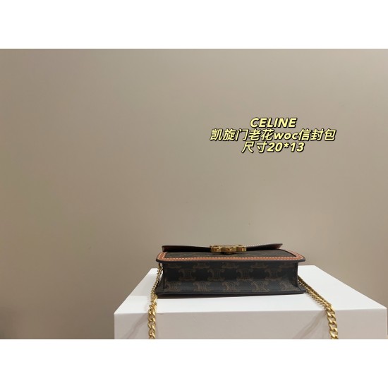 Large 340 folding box size 2215 small 320 folding box size 2013 Celine CELINE Arc de Triomphe Envelope Bag fashionable to hold it does not show old-fashioned good with ah and look good temperament plus a good high ah love the death of this from the elegan