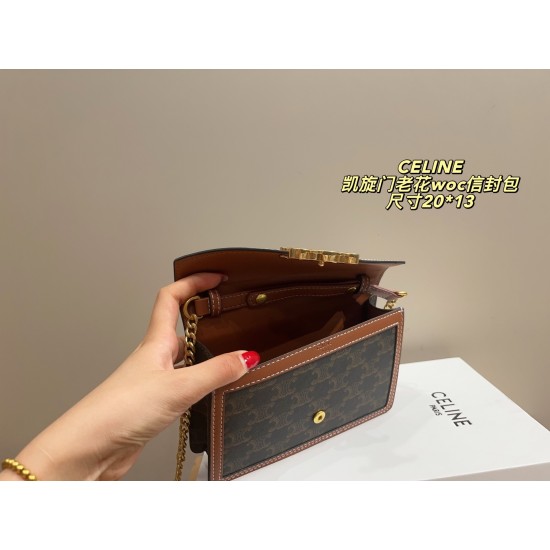 Large 340 folding box size 2215 small 320 folding box size 2013 Celine CELINE Arc de Triomphe Envelope Bag fashionable to hold it does not show old-fashioned good with ah and look good temperament plus a good high ah love the death of this from the elegan