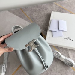 420 Arc de Triomphe backpack ice blue stars interpreted the new BONNIE small shoulders backpack charm super small and lovely body exquisite and practical iconic for the Arc de Triomphe logo add a sense of high class bag with a full set of packaging size 2