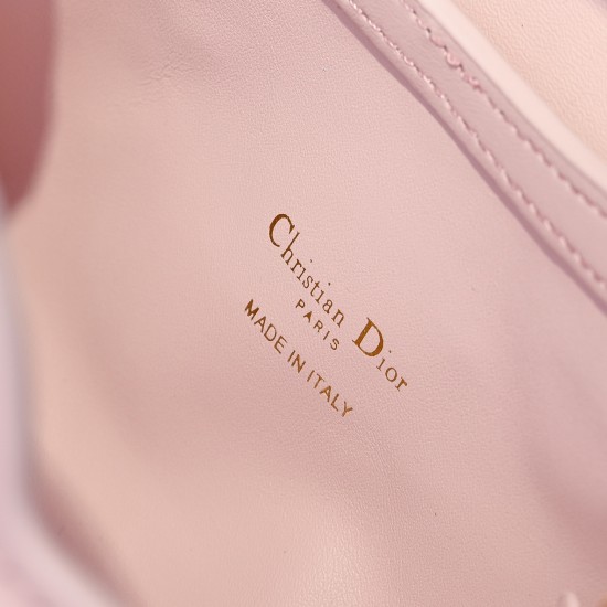 210 The Dior Jolie Top Handle Mini Chain Bag, new to the Early Spring 2016 Ready-to-Wear collection, is an elegant and sophisticated design crafted in creamy white sheepskin leather with rattan lattice flap embellished with a gold-tone metal CD logo and w