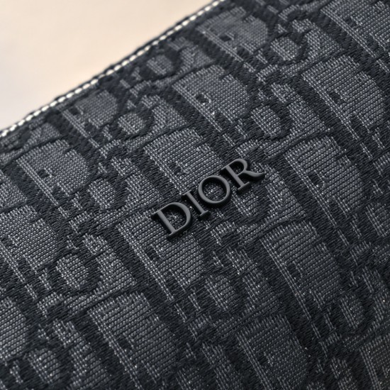 190 Original with tiger box Dior 2024 Early Spring New Inside with Inside Size OBLIQUE Printed Canvas Cylinder Bag Black Cloth and Black Calfskin Adjustable Removable Shoulder Strap Full Logo Logo Details Unisex Model CD1087 Size 211313cm
