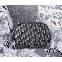 170 Dior oblique old flower cosmetic bag handbag bag capacity needless to say la girls out of the travel all have to have such a storage wow 23x17x9cm model CD8686