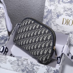 170 Dior oblique old flower cosmetic bag handbag bag capacity needless to say la girls out of the travel all have to have such a storage wow 23x17x9cm model CD8686