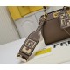Model 3309320NEWFendi's iconic Peekaboo ISeeU medium handbag in full-grain leatherLarge, hand-stitched sides with classic twist locksFrom the outside, you can see the full-grain leather lining in the same colorTwo compartments separated by a rigid divider