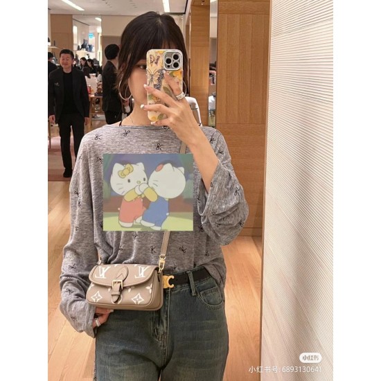 LV nano baguette elephant gray upper model number M83300