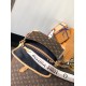 M45985 Baguette Bag Diane Handbag with pockets and neat interior Wide jacquard shoulder strap with Louis Vuitton logo and Monogram floral on both sides Size 240 x 150 x 90 cm