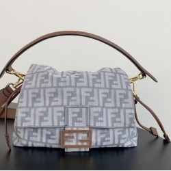 Denim mama baguette bag 7716