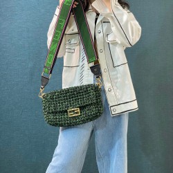 Knitted Baguette Bag 7713