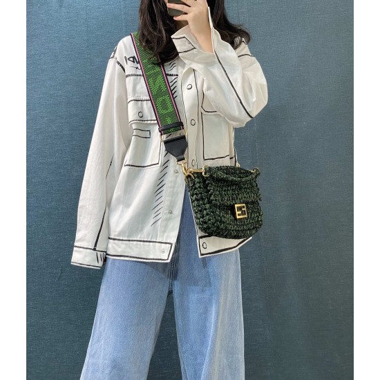 Knitted Baguette Bag 7713