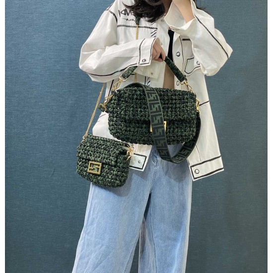 Knitted Baguette Bag 7713