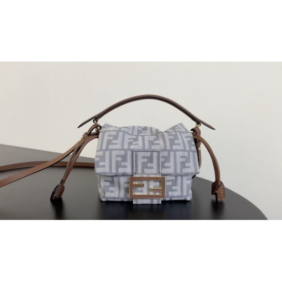 Denim mama baguette bag 7716