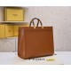 Large 280FI TOTE Tote Sunshine Handbag Leather Simple Letter LOGO Design Amber Double Handle is the biggest focus of the whole bag Single twisted on the very aura also does not strangle the hand Overall retro sense is super suitable for like retro style o