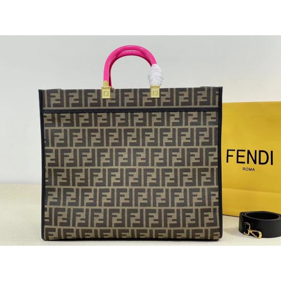 Upgraded version of the batch 390 official website of the latest tor old flower tor oversized spot FI X Versace co-branded models tote bag 2 brand letters LOGO combined design with resin plum pink handle is the biggest focus of the entire bag body Versace