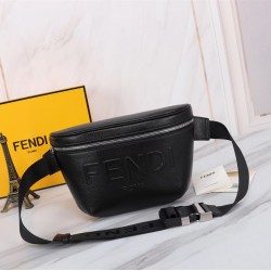 Brand FENDI Fendi style press big mark chest bag Item No. 268568 color black size upper width 37 lower width 18207cm material head imported lychee grain cowhide price batch of 300 FENJIA handshake sports brand Fila Fila FILA vintage pattern FF monograms a