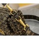 260 now Model 7713FI New Old Flower Woven Baguette Iconic Baguette Medium Handbag with Flap Design with FF Magnetic Closure FF Jacquard Fabric Woven Strap on the body is super good to see the highest rate of pieces can be a variety of retro with the class
