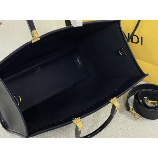 Upgraded cowhide batch 380 official website latest Tote FI X Versace co-branded Tote bag 2 brand letters LOGO combined design with resin black handle is the biggest focus of the whole bag single twisted on the very aura also does not strangle the hand the