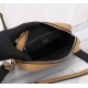 Brand FENDI Fendi model number PVC black stripe camera bag color brown size 23165 material head layer imported nappa cowhide double letters PVC FENDI pouch Fendi men's bag super explosive models to come pull the head layer nappa cowhide hand-stitched fine